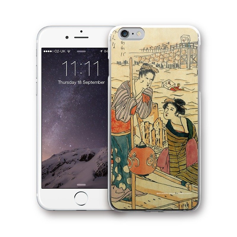 AppleWork iPhone 6 / 6S / 7/8 Original Design Case - Tofu Ukiyo-e PSIP-293 - เคส/ซองมือถือ - พลาสติก สีกากี