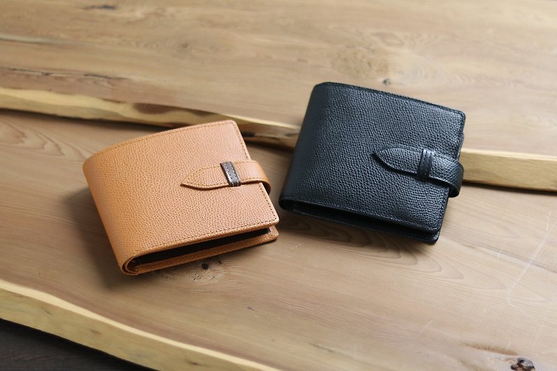 革職人 LEATHER FACTORY【BEAM Coin Packet Wallet / Bifold】Made in Japan - Wallets - Genuine Leather Multicolor