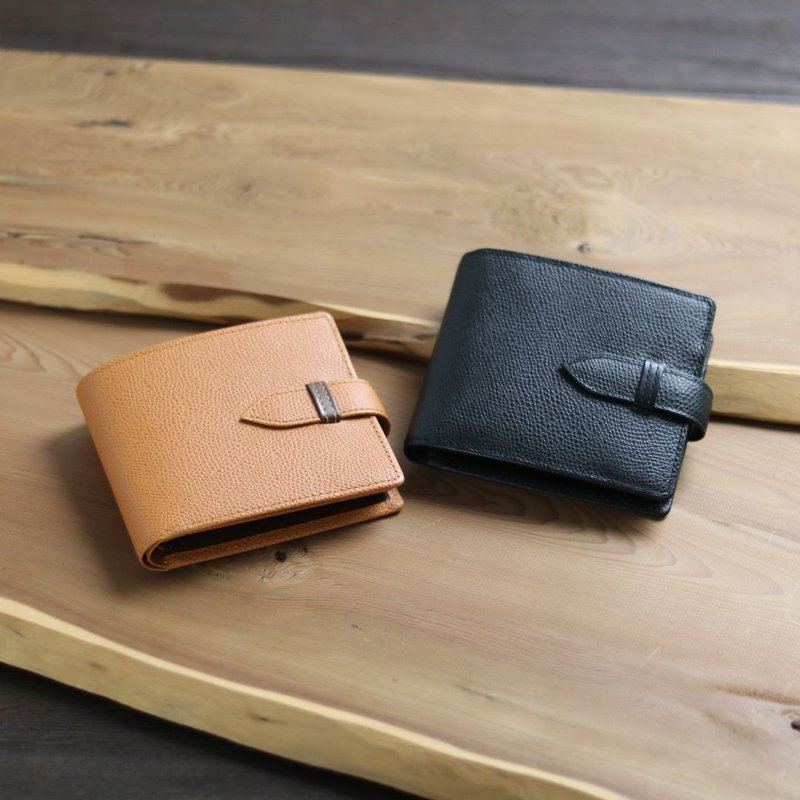 革職人 LEATHER FACTORY【BEAM Coin Packet Wallet / Bifold】Made in Japan - กระเป๋าสตางค์ - หนังแท้ หลากหลายสี