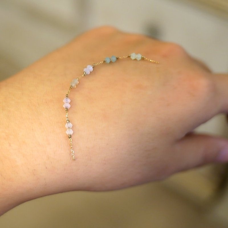 [Jin Xialin ‧] fine jewelry bracelets shimmer - page color card - สร้อยข้อมือ - เครื่องเพชรพลอย 