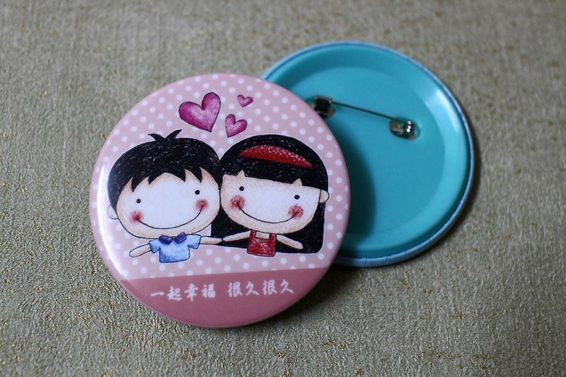 Large badge (pink for men and women) - อื่นๆ - โลหะ 