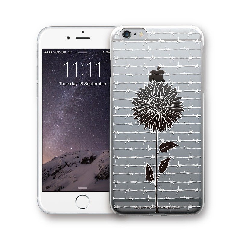 AppleWork iPhone 6 / 6S / 7/8 Sunflower Cover - Sunflower PSIP-306 - Phone Cases - Plastic White