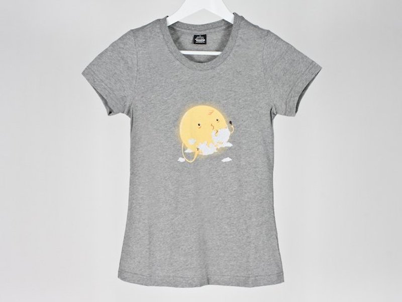Partly Cloudy Girls - Women's T-Shirts - Cotton & Hemp Gray