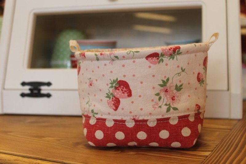 Oleta living grocery ╭ * [washed cotton cloth shop Medes strawberry bouquet box] - ของวางตกแต่ง - วัสดุอื่นๆ สึชมพู