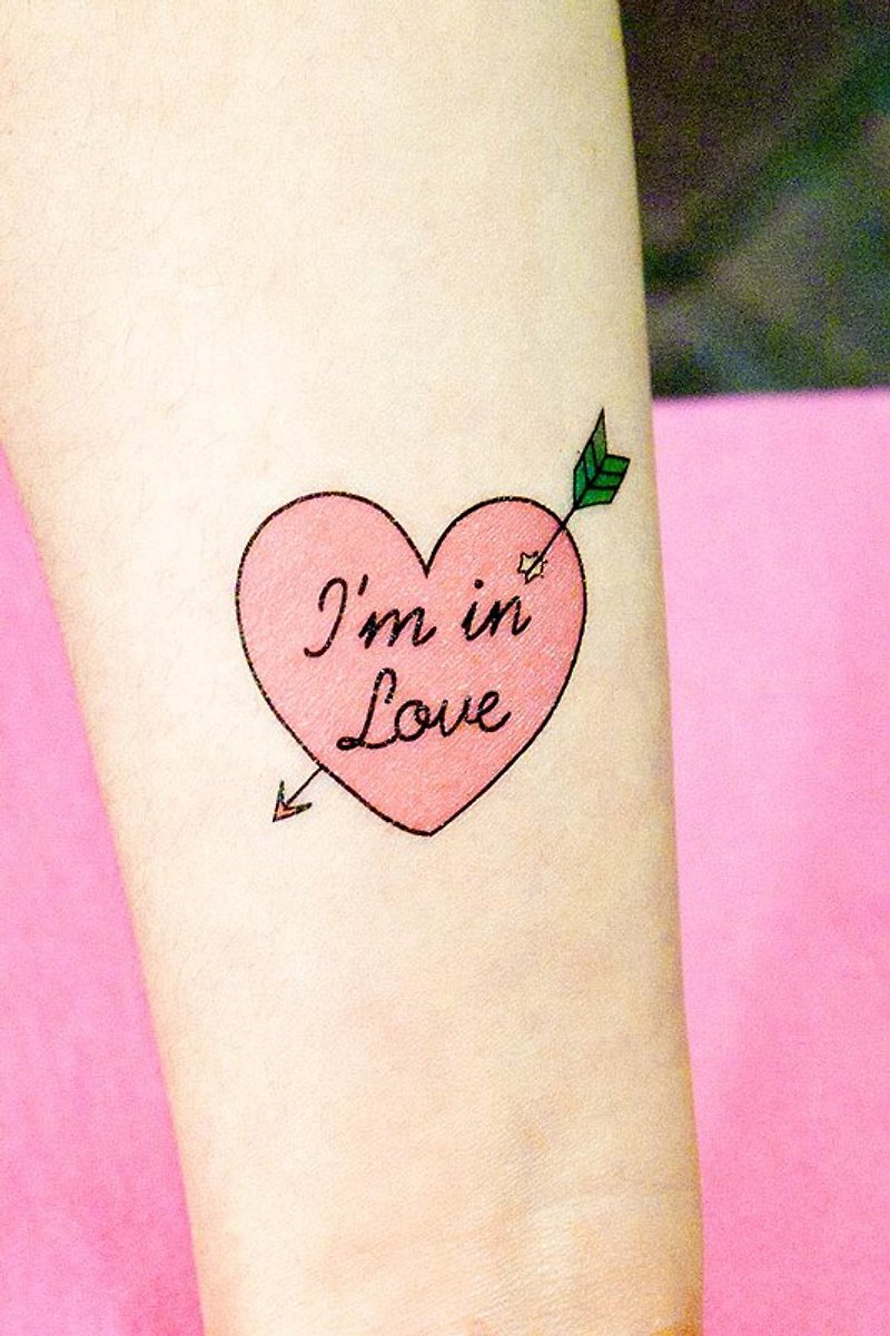 Surprise Tattoos / 愛神來了 刺青 紋身貼紙 - 紋身貼紙 - 紙 粉紅色