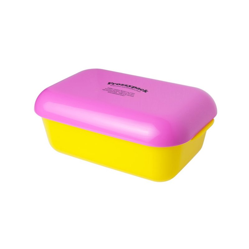 Swedish Frozzypack Fresh Food Box - Happy Series / Pink - Yellow / Single Size - กล่องข้าว - พลาสติก หลากหลายสี