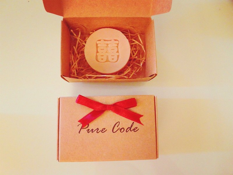 Pure Barcode - Rose Joy Gift Box - Small Round Soap 100 Servings (Wedding Gifts, Handmade Soap) - ผลิตภัณฑ์ล้างมือ - พืช/ดอกไม้ สึชมพู