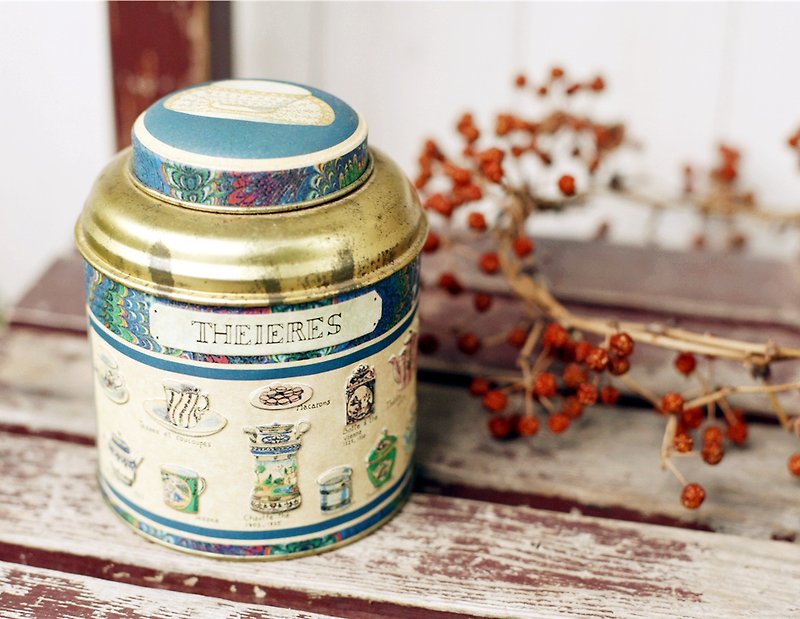 【好日戀物】THEIERES圓形茶罐 - 收納箱/收納用品 - 其他金屬 多色