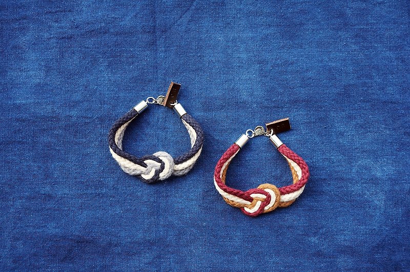 Spring sailor knot lanyard years composition by Captain Ryan - Bracelets - Cotton & Hemp Multicolor
