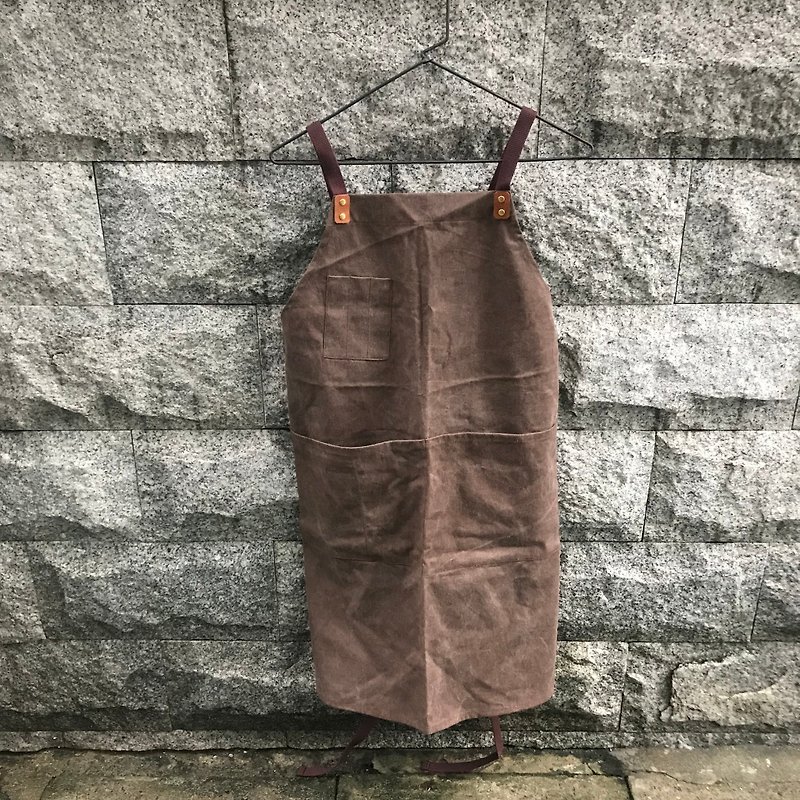 Sienna staff work clothes. Aprons - Aprons - Cotton & Hemp Brown