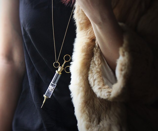 Syringe jewelry on sale