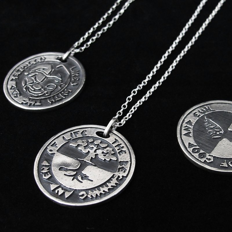 Live and Die Lives and Dies - Necklaces - Sterling Silver Black