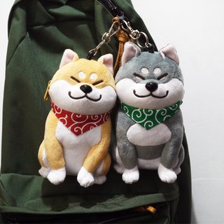 Warehouse house Shiba Inu card holder/coin purse/receiving bag black firewood/red firewood with triangle scarf