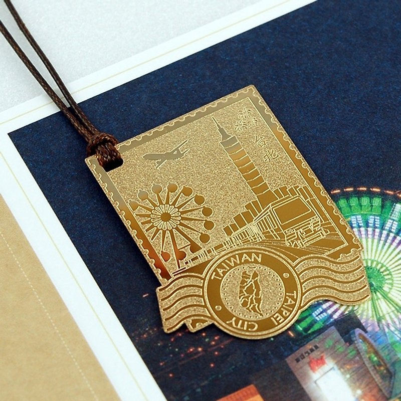 Taiwanese Bookmarks - Taipei - การ์ด/โปสการ์ด - โลหะ สีทอง