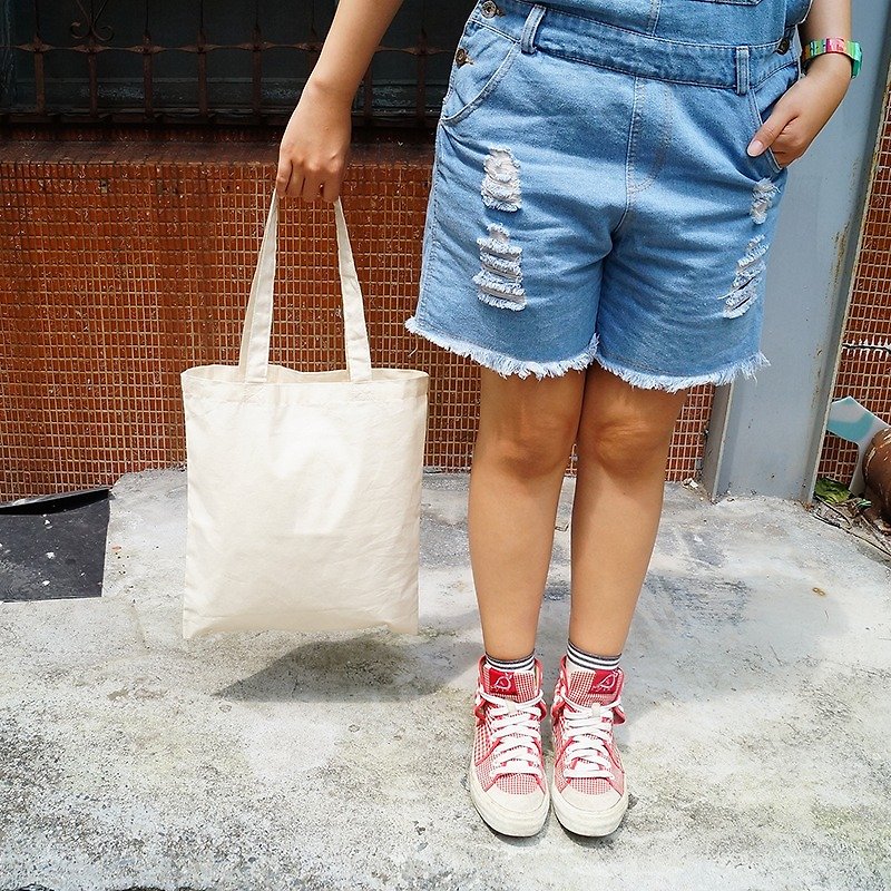 棉布直式袋 - 側背包/斜孭袋 - 其他材質 白色