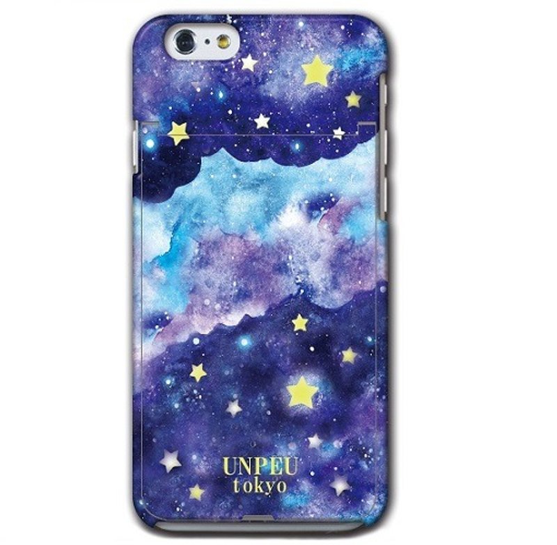 ☆ hoshizora ☆ iPhone hard case 6 / 6s with mirror and IC card holder - เคส/ซองมือถือ - พลาสติก สีน้ำเงิน