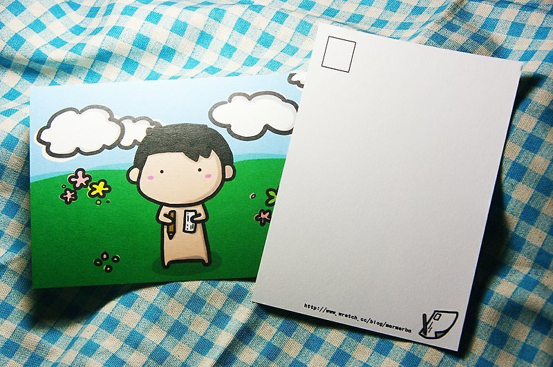 【寫封信給你】明信片 - 心意卡/卡片 - 紙 綠色