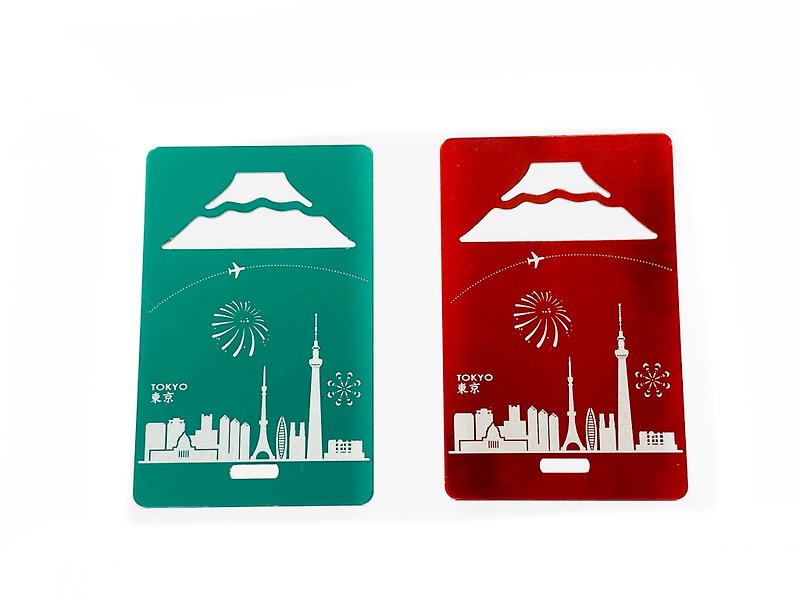 World Luggage Tag Opener_Sky Line_Tokyo_2 colors - Luggage Tags - Stainless Steel Multicolor
