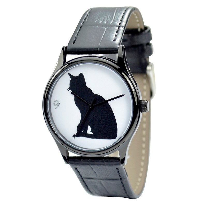 黑貓手錶---中性設計---全球免運費 - 女裝錶 - 其他金屬 黑色