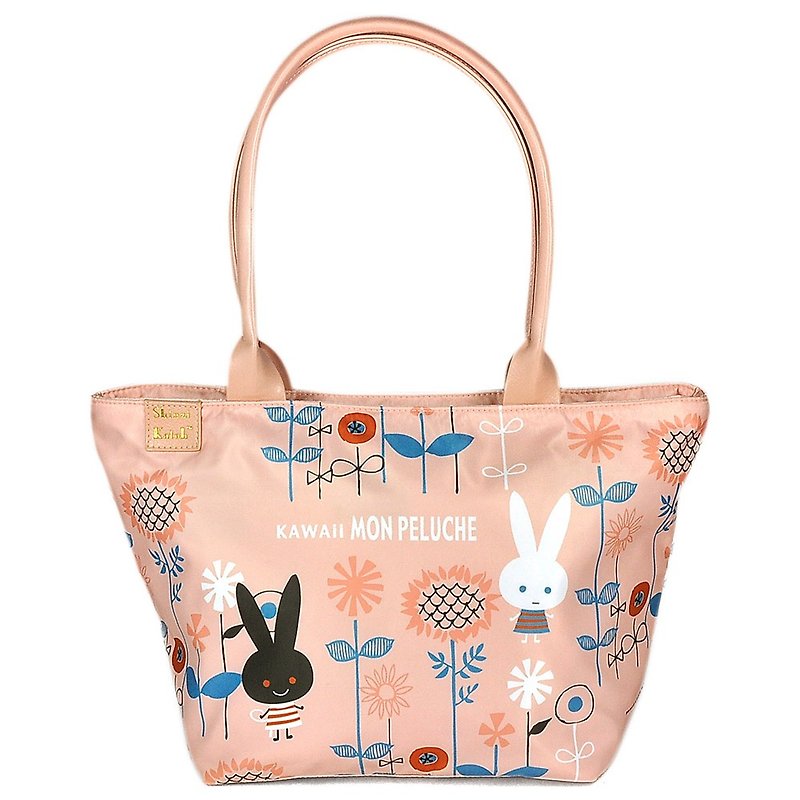 加藤真治黑白兔花園系列-肩背包 - 側背包/斜孭袋 - 其他材質 粉紅色