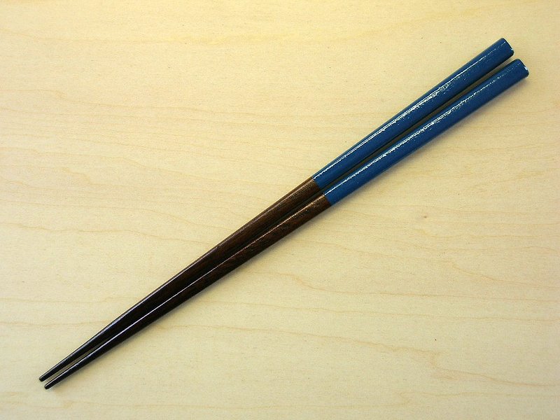 漆塗り箸　青 - 筷子/筷子架 - 木頭 藍色
