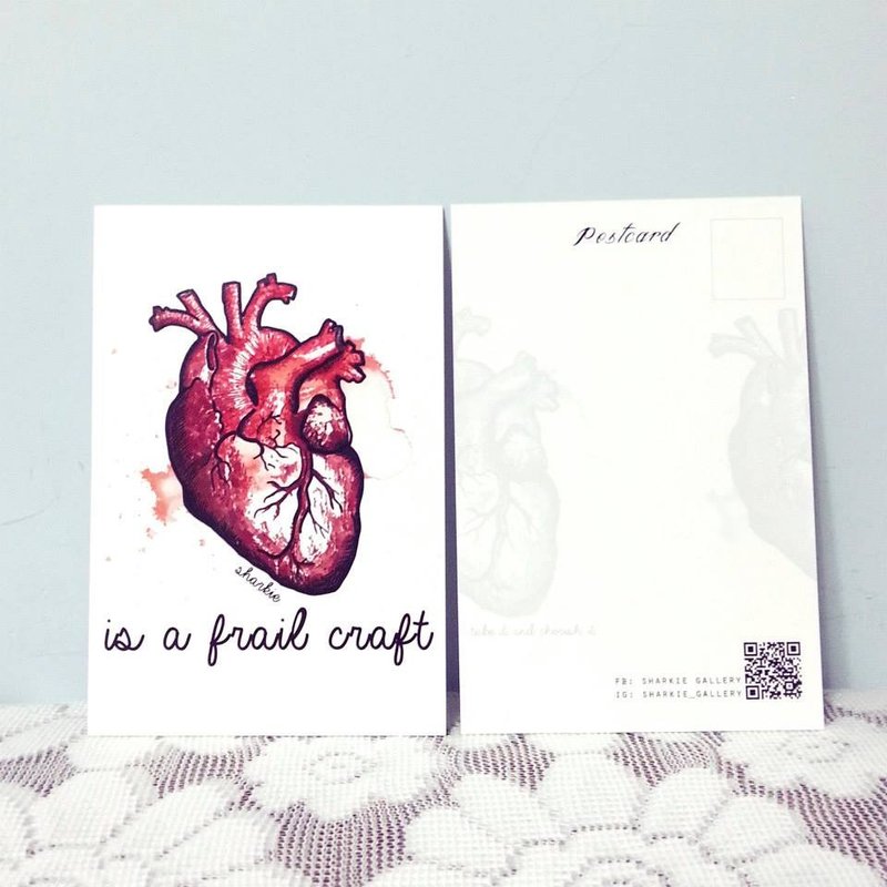 心臟 明信片 (Heart Postcard) - 卡片/明信片 - 紙 多色