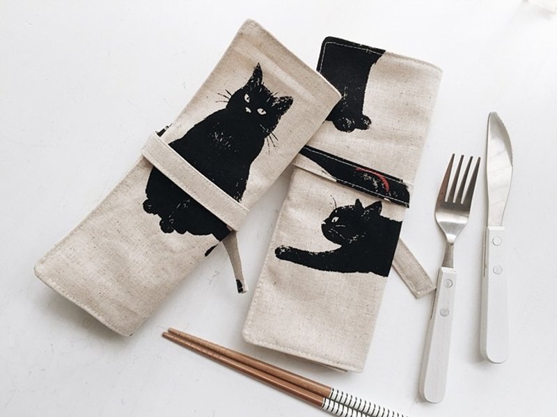 hairmo. Limited lazy cat chopsticks sets / Pencil (20cm) - กล่องดินสอ/ถุงดินสอ - กระดาษ ขาว