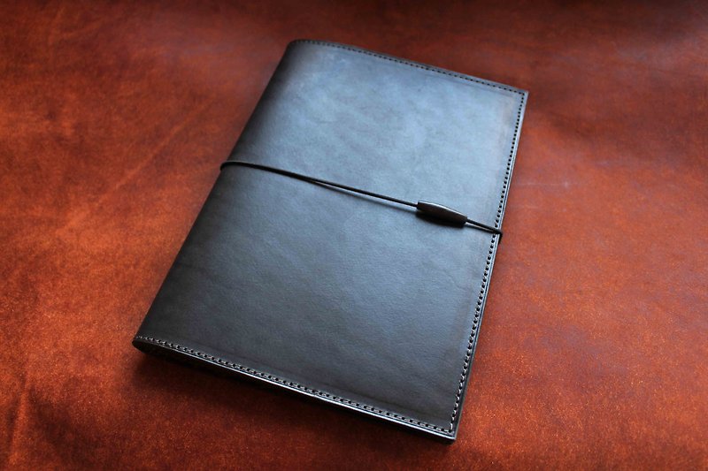 [MUJI B6 80 pages VULCAN Note] Italian vegetable tanned cow leather top quality paper notebook - Notebooks & Journals - Genuine Leather Brown