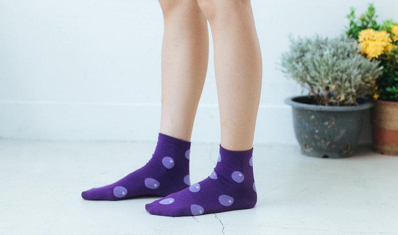巨峰葡萄 _台灣水果系列_ NAKID SOCKS_襪子_短襪/交換禮物 - 襪子 - 其他材質 紫色