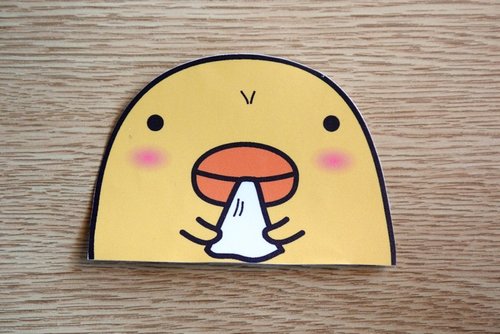 Bucute Bucute貼紙不只是貼紙/行李箱防水PVC貼紙/開關貼紙/1組6張(小)