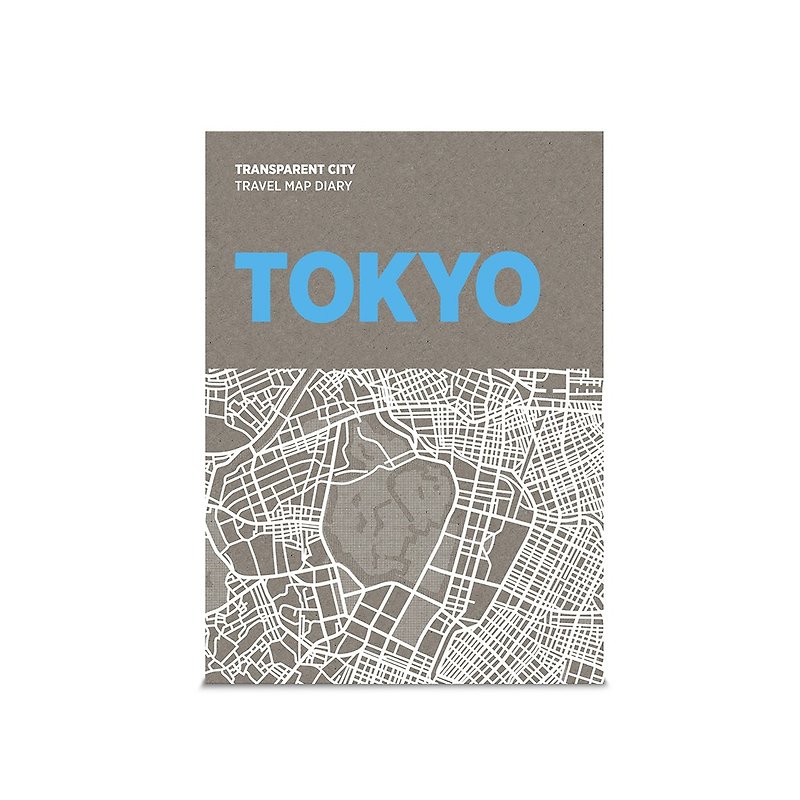 Palomar│描一描城市透明地圖 (東京) - 地圖 - 紙 灰色