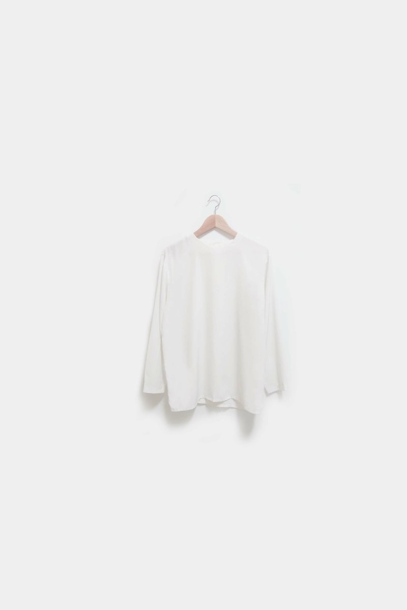 【Wahr】淨白上衣 - เสื้อเชิ้ตผู้หญิง - วัสดุอื่นๆ ขาว