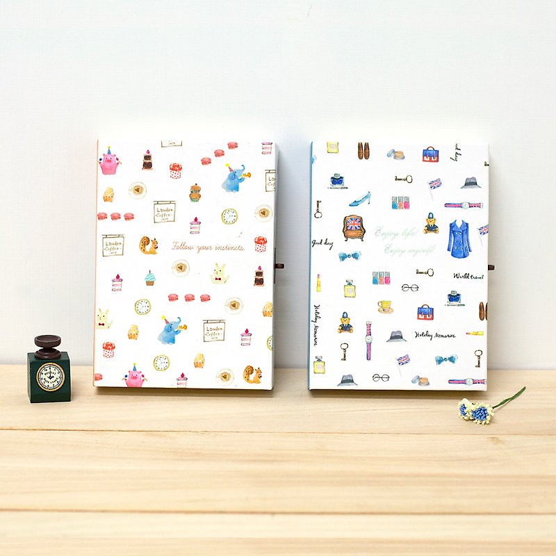 生活[ボックス]ハードカバーの日記2つのデザインのバーガー文具50KのX味 - ノート・手帳 - 紙 多色
