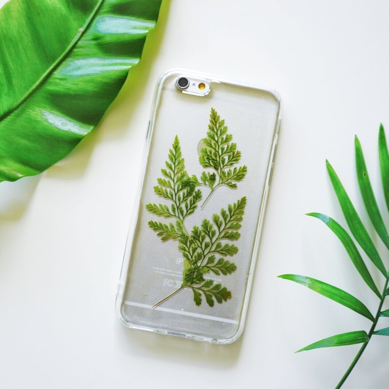 Forest小葉子系列// // 植物標本 押花手機殼 iphone 5/5s/SE/6/6s/6 plus/6s plus/7/7plus/Samsung S4/S5/S6/S6Edge/S7/S7Edge/Note3/Note4/Note5 - 手機殼/手機套 - 塑膠 