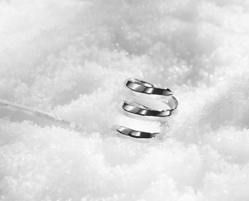 Majade Jewelry Design 純銀螺旋開口戒指 925銀飾寬版戒指 漩渦個性戒指 質感純銀女戒