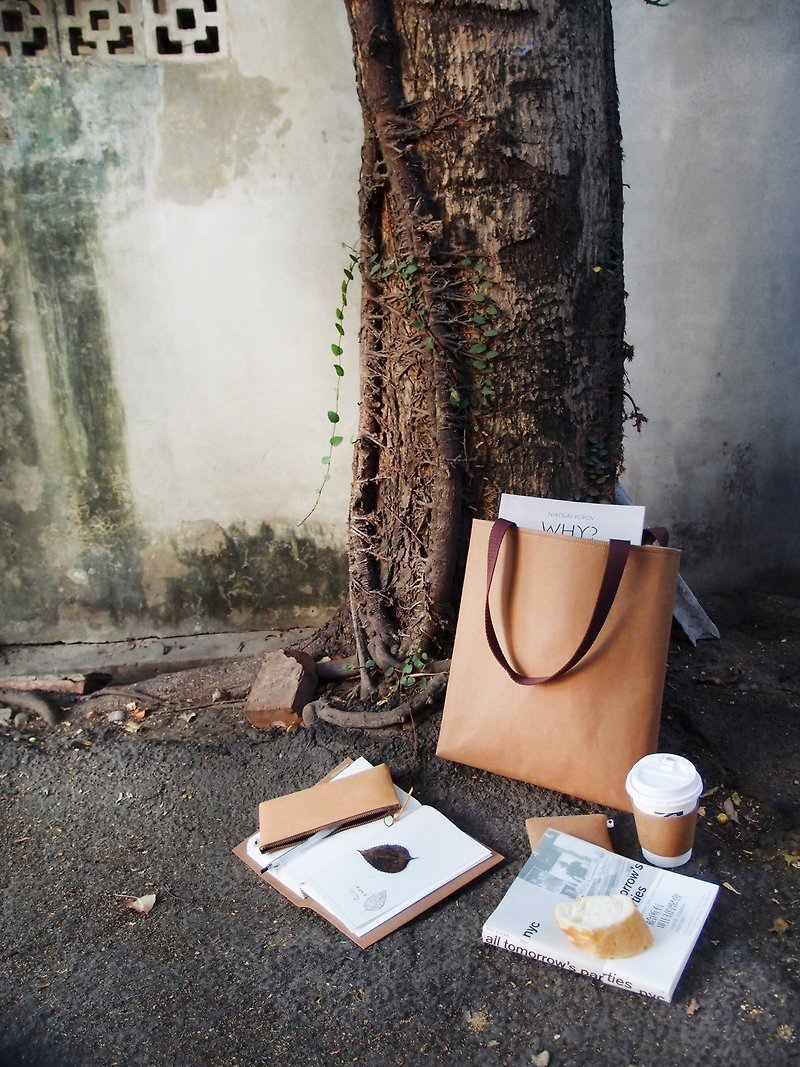 Big Tote Bag - Handbags & Totes - Paper Brown