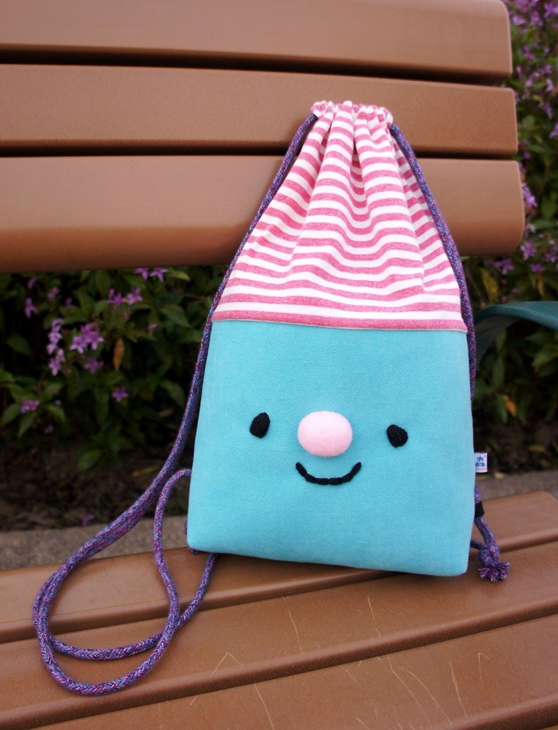 Little home after three-dimensional beam port backpack. Hansel and Gretel - Drawstring Bags - Other Materials Multicolor