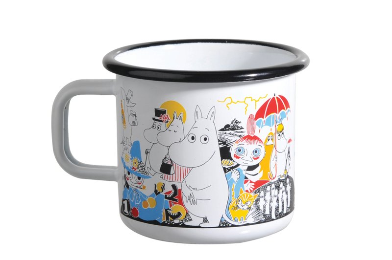 Moomin芬蘭嚕嚕米琺瑯馬克杯3.7 dl (嚕嚕米之母誕辰100週年限量款) 聖誕節 耶誔節 交換禮物 - 咖啡杯/馬克杯 - 琺瑯 白色