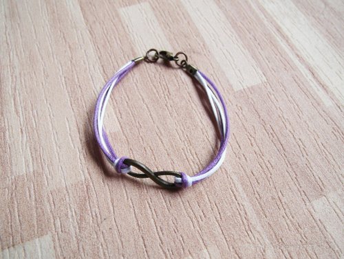 Infinite / hand-woven bracelet