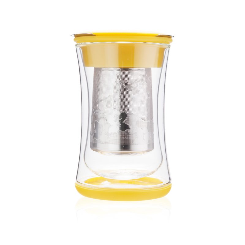 自由葉 | 台北 | 台灣印象沖茶器 - 保溫瓶/保溫杯 - 玻璃 黃色