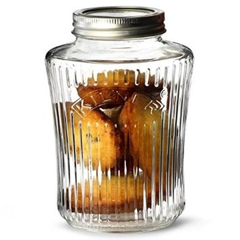 英國Kilner復古密封罐1L - 收納箱/收納用品 - 玻璃 
