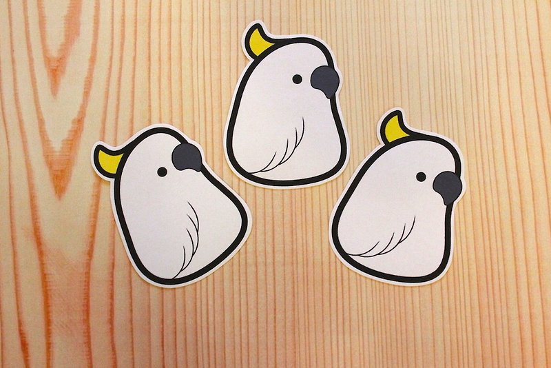Happiness is defined. Happiness Only. Tumbler small cockatoo stickers (a group of three) - Stickers - Paper 