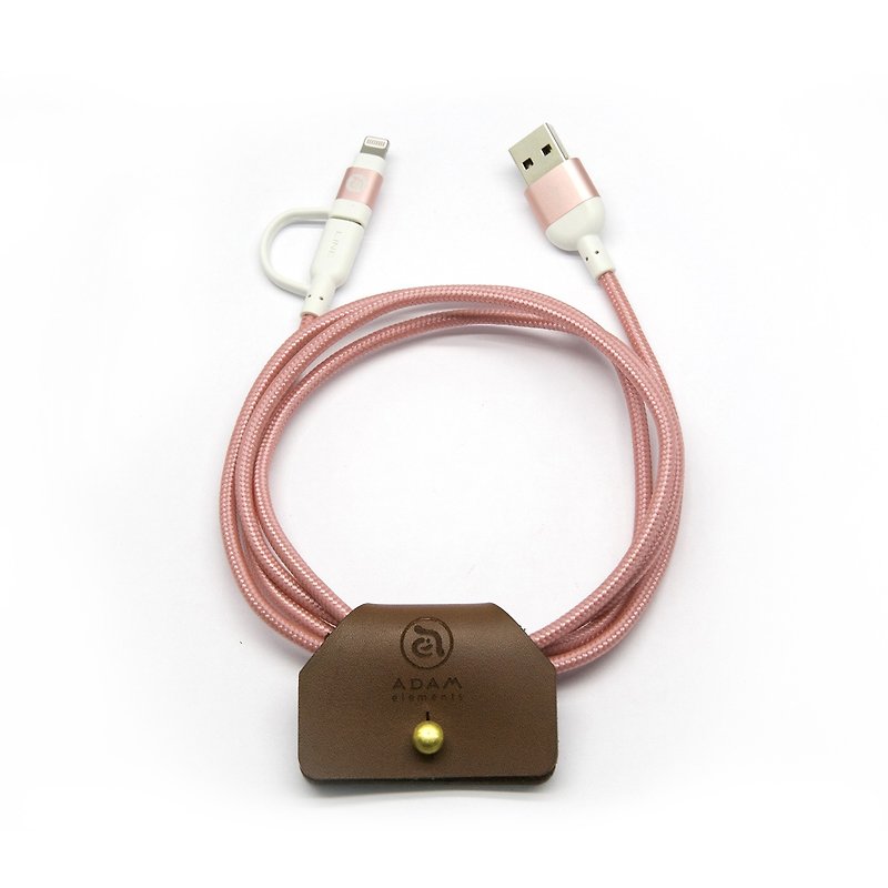 ピークデュオ]ビス[福祉商品が金属線1.2M金4714781444897ローズ編組 - 充電器・USBコード - 金属 ピンク