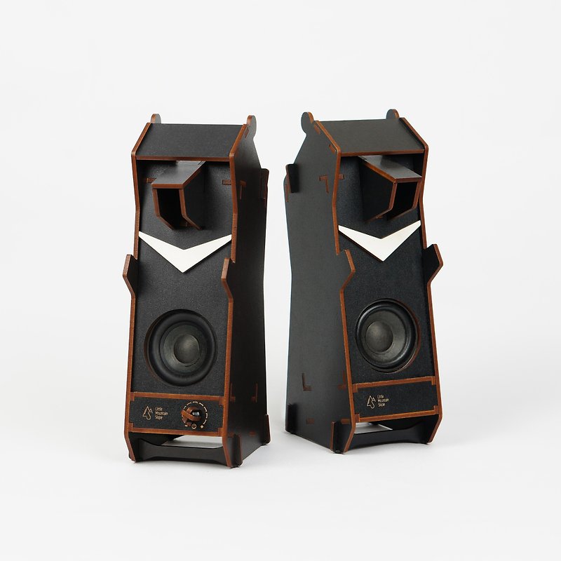 Stereo Puzzle - Stereo Formosan Black Bear Speakers - Speakers - Wood Black