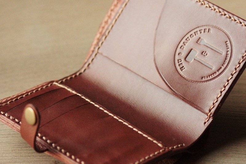 019中夾 - Wallets - Genuine Leather Brown