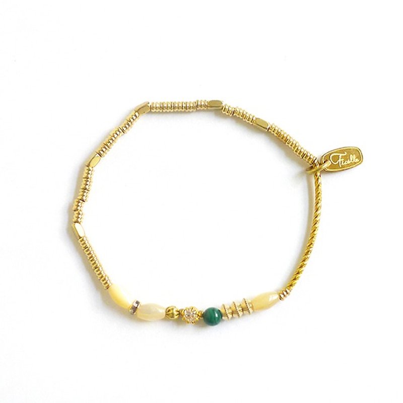 [Ficelle Fei Yarn Light Jewelry] Pavlova's Perfect Dance Shoes-Butterfly Shell-Bracelet - Bracelets - Other Materials Gold