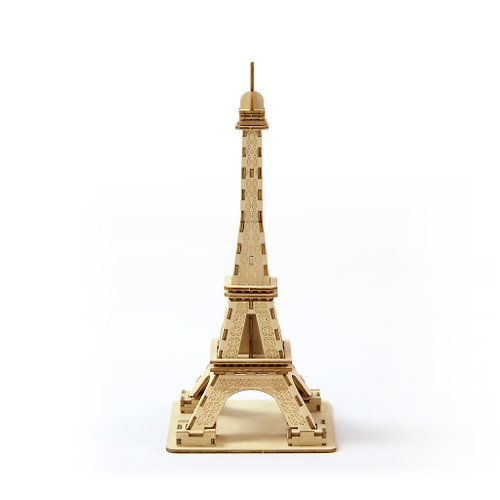 Team Green Jigzle 3D立體木拼圖 | 建築物系列 浪漫巴黎鐵塔(小型20cm)