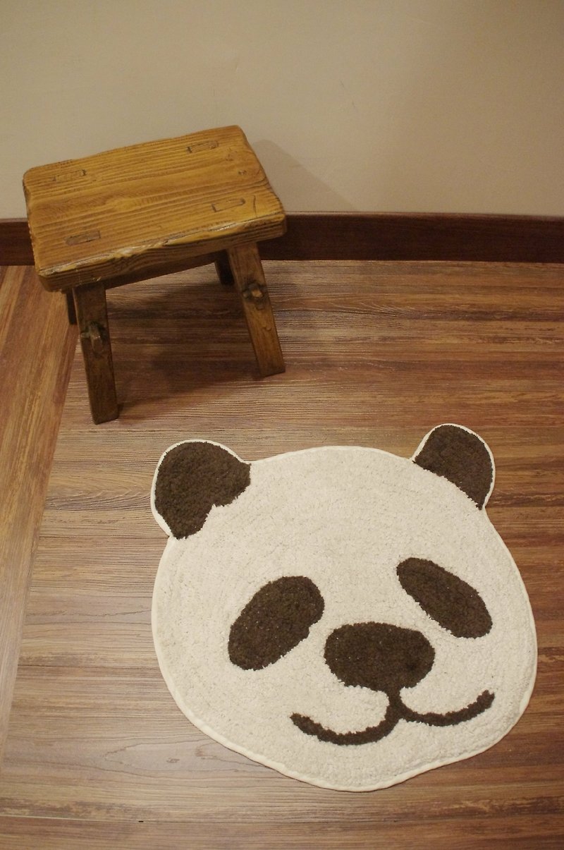 ☼Saibaba Ethnique // --- panda animal skull series mats ☼ - Items for Display - Cotton & Hemp White