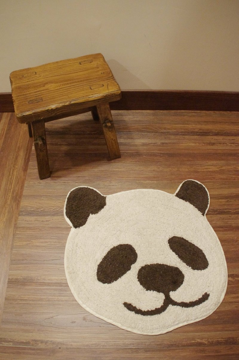 ☼Saibaba Ethnique // --- panda animal skull series mats ☼ - Items for Display - Cotton & Hemp White