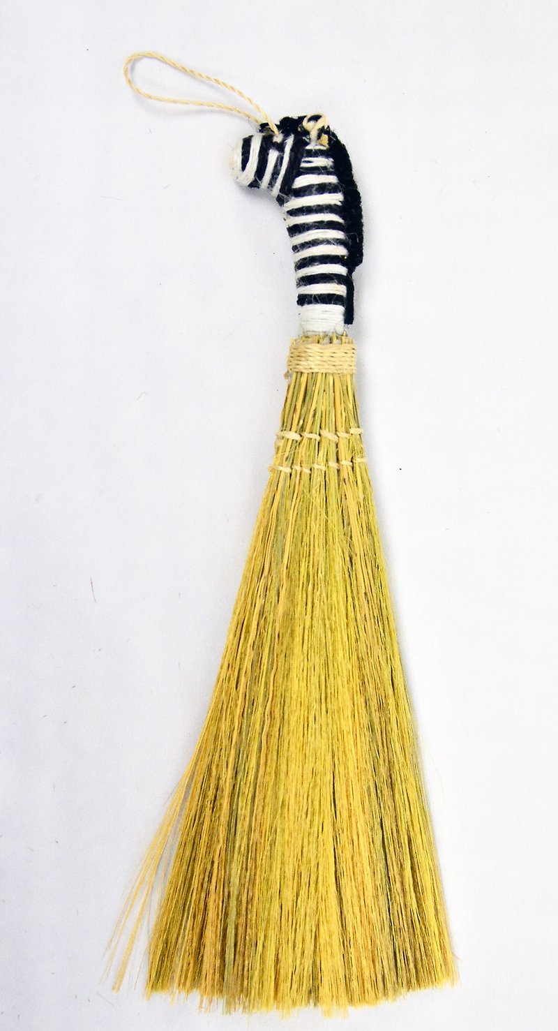 jute Broom-zebra_Fair Trade - Items for Display - Cotton & Hemp Multicolor